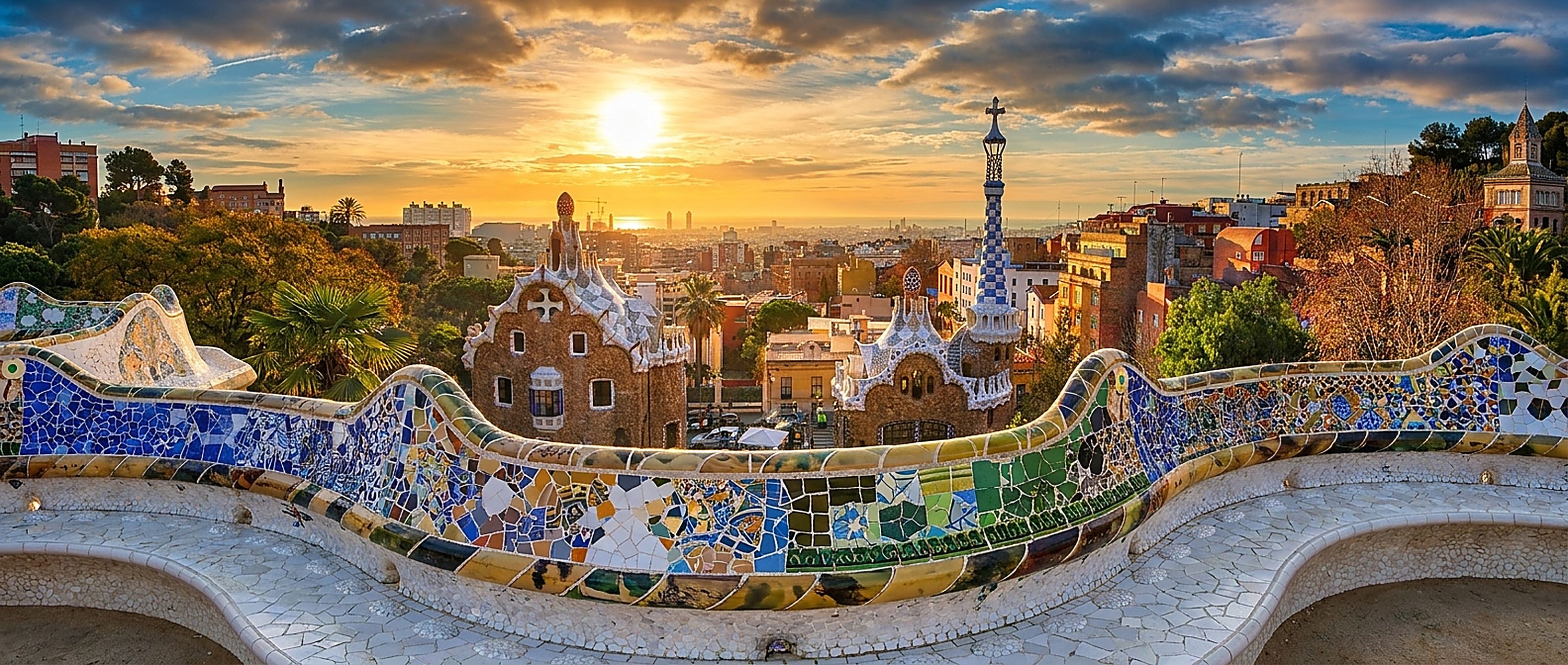 Barcelona at golden hour